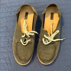 Gray/Blue Casual Deck Shoes